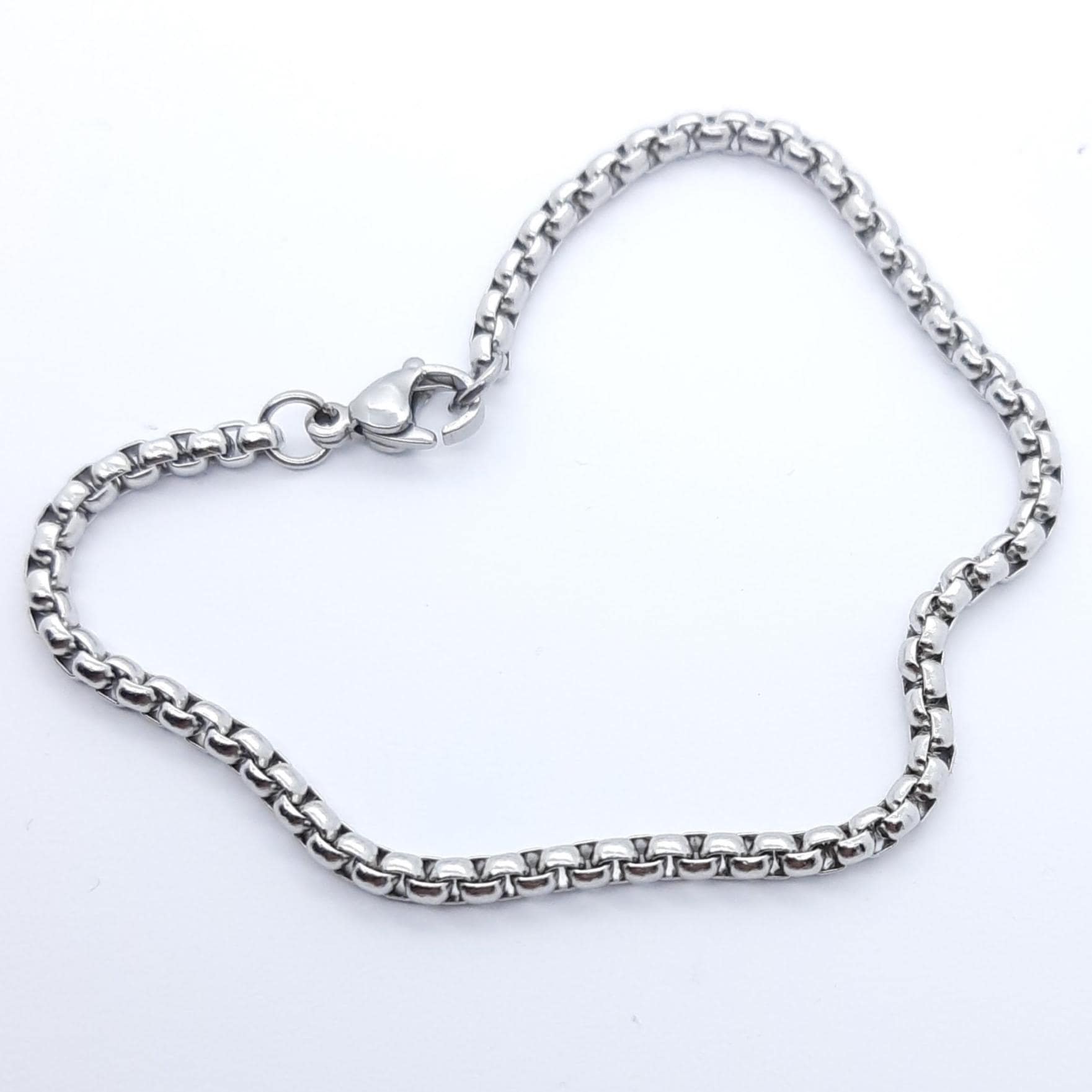 Mens Box Chain Bracelet Minimalist Wrist Chain - Etsy