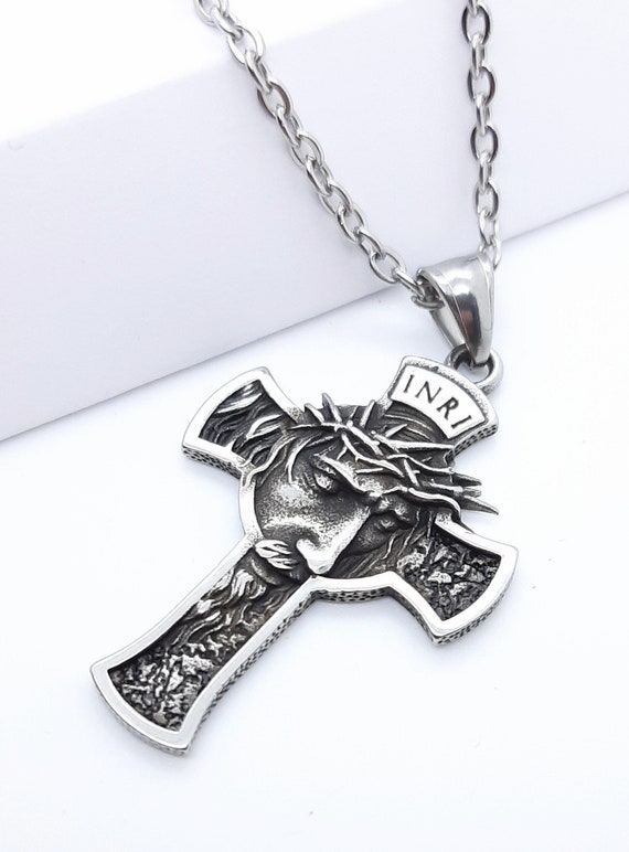 Jesus on Cross Necklace Crucifix 