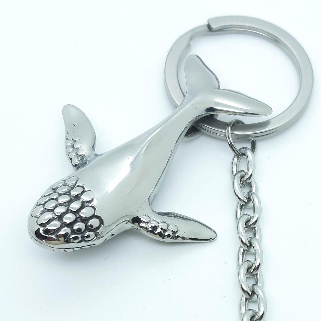 Weasel Key Chain Whale Keychain Humpback Whale Keyring Sealife Gifts Metal Keychains - Etsy