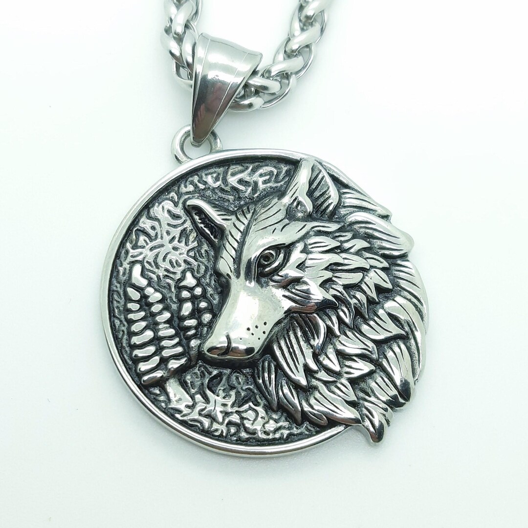 ★追跡&関税込【MIANSAI】シルバーWolf Pendant Necklace Necklace for Women Sterling Silver Wolf Pendant Necklace
