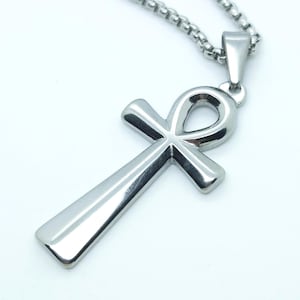 Ankh cross pendant necklace key of life Egyptian cross spiritual mens womens necklaces