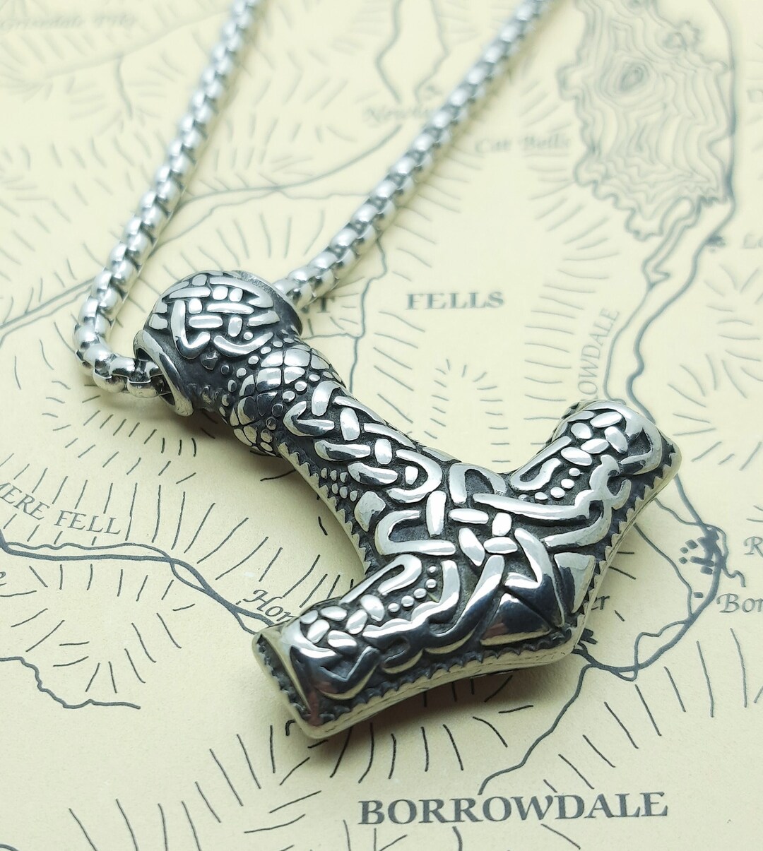 Mjolnir Pendant Thors Hammer Viking Necklaces for Men - Etsy
