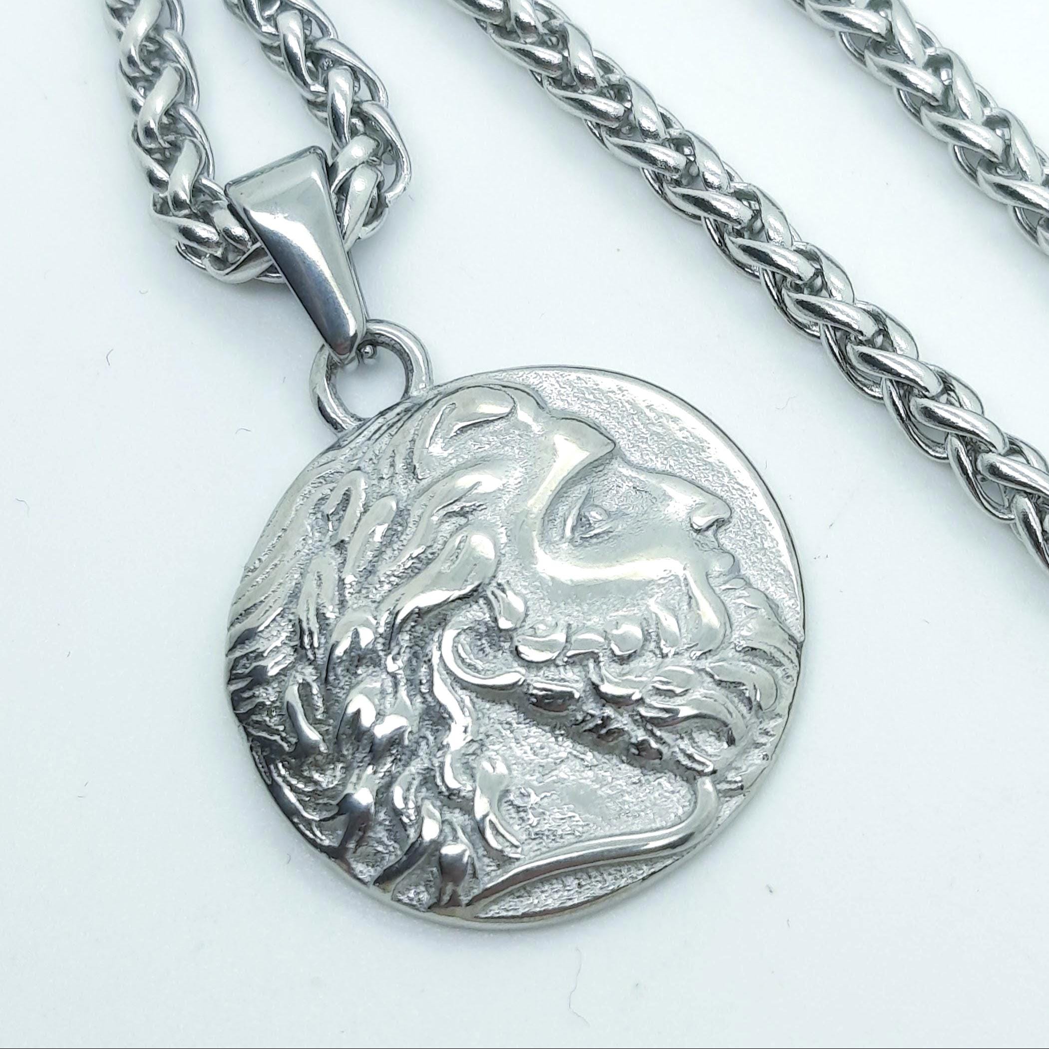 古代ギリシャネックレス　ゼウス　天然石サファイア ゼウスのギリシャ神ペンダントネックレス 古典神話 - Etsy 日本