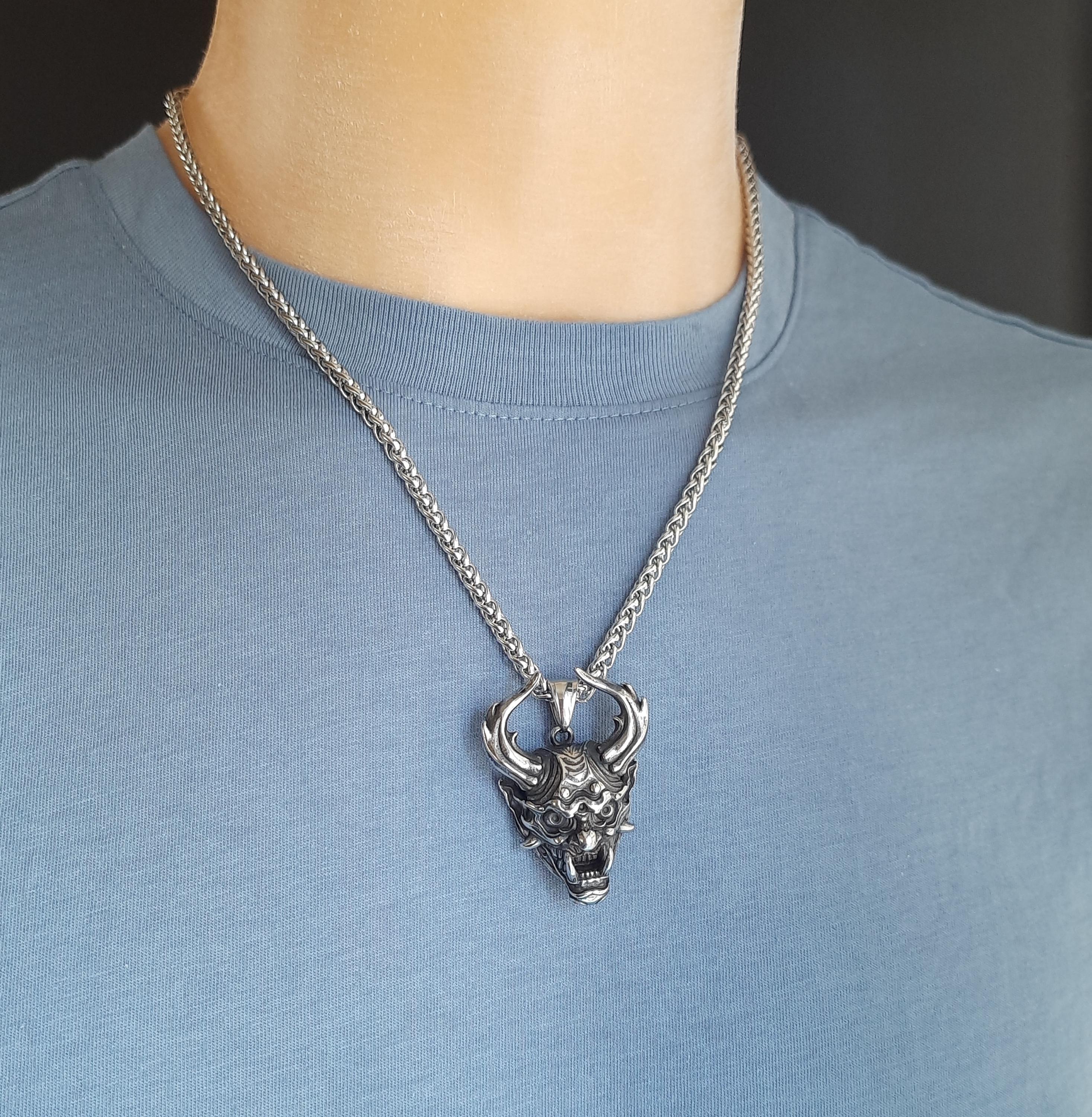 Devil Necklace Demon Satan Pendant Horror Monster Halloween