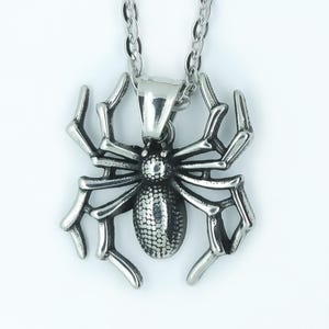 Spider necklace halloween spider arachnid tarantula men women