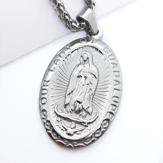 キングアイス ネックレス Virgin Mary Portrait Necklace Virgin Mary Portrait Necklace | Marz Lyfe – King Ice