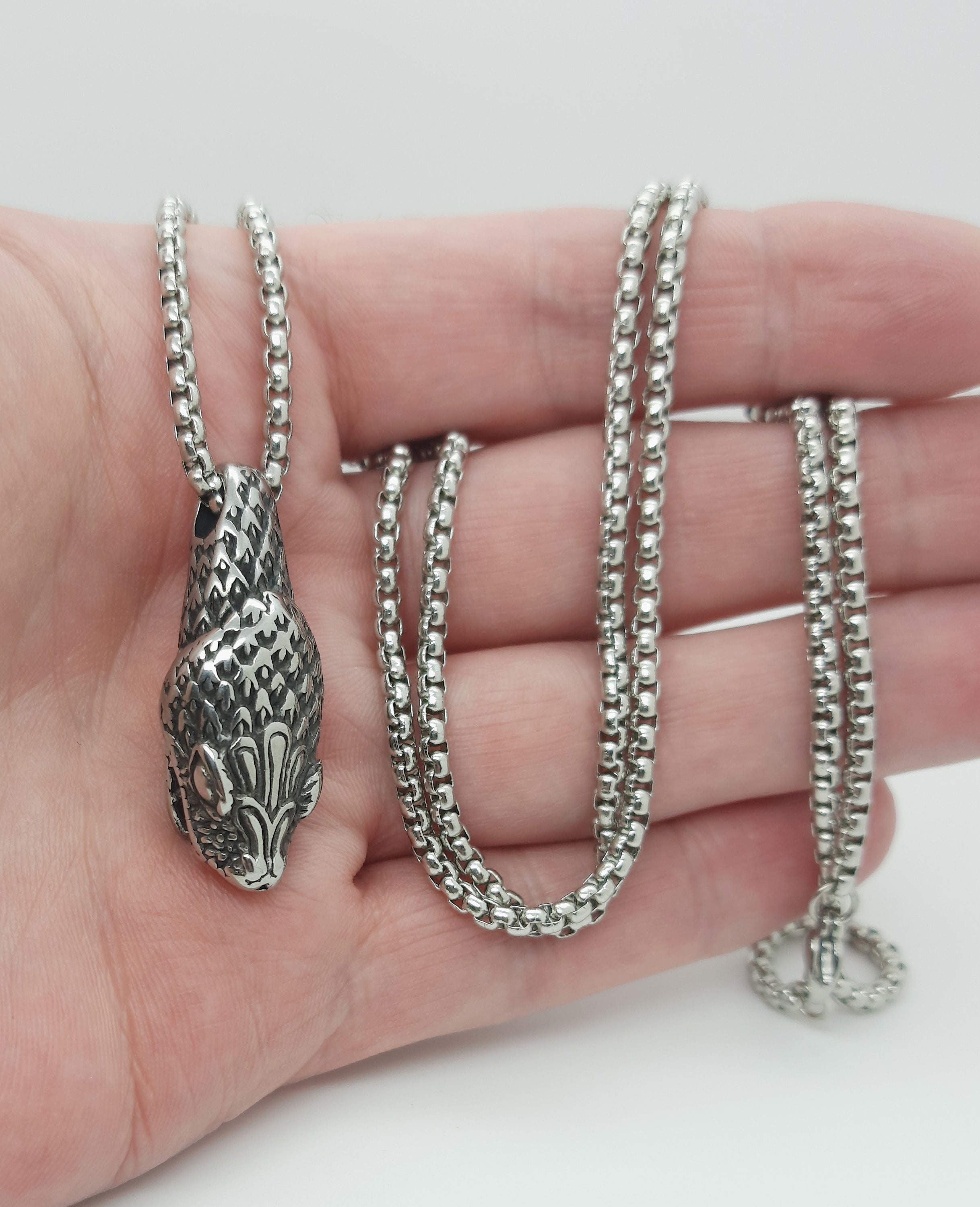 ★Hei★ sv925thin snake necklace HE23WINSG628XXFR Snake Chain – James Michelle