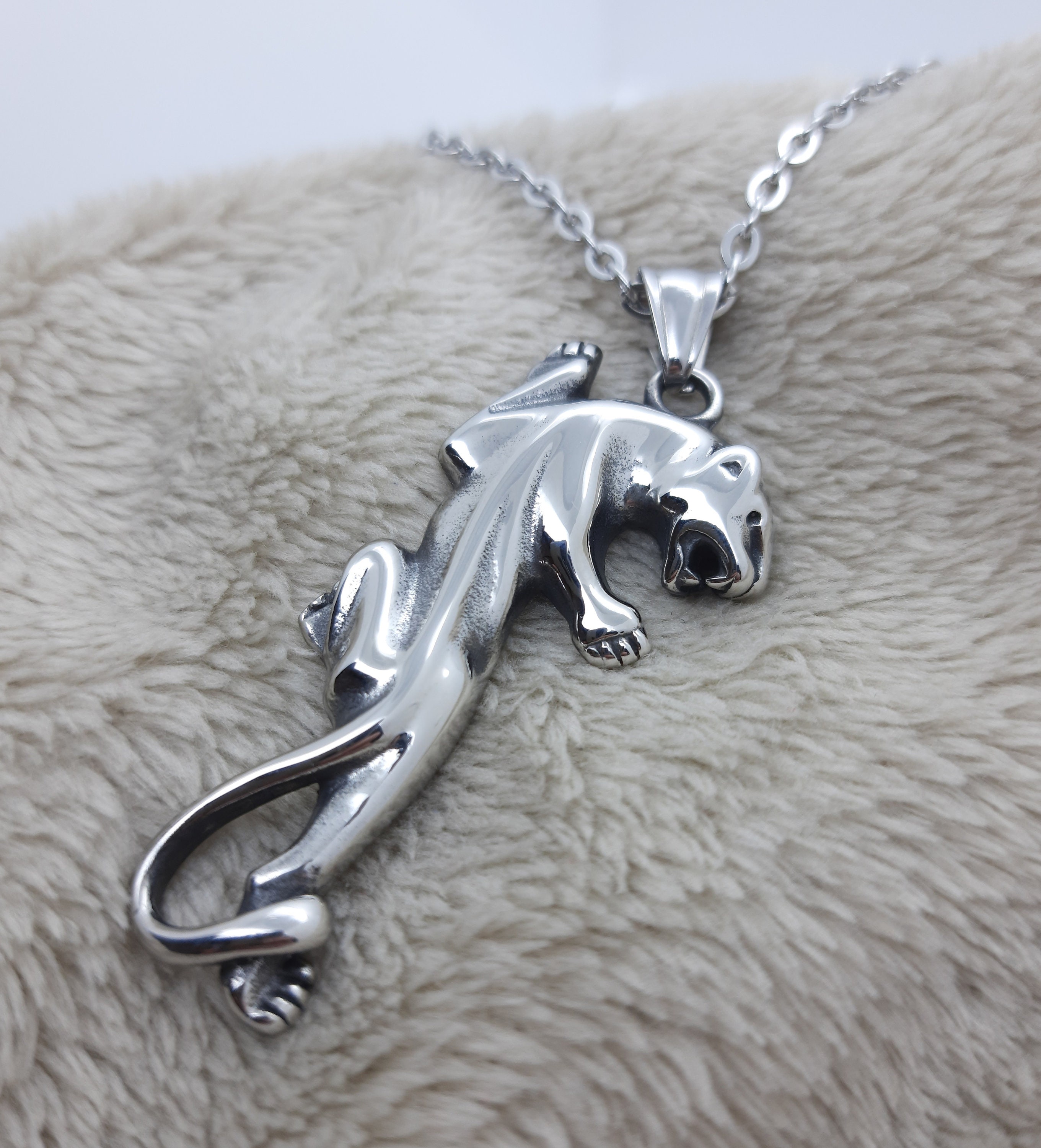 Jaguar Necklace Mens Fashion Necklace Jaguar Pendant Panther