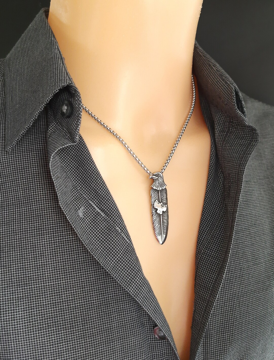 Mens necklaces etsy Clearance