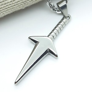 Mens pendant necklace knife necklace stainless steel necklaces gift for men