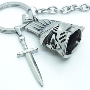 Roman soldier Keychain gladiator centurion legionnaire keyrings for men