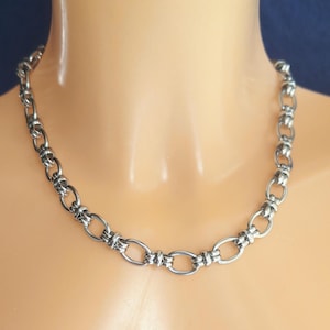 Naszyjnik z grubego łańcuszka dla kobiet: Punk Choker dla kobiet