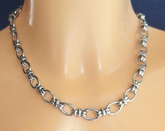Collar de cadena gruesa para mujer: gargantilla punk para mujer