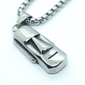 Easter Island Moai statue pendant necklace mens womens