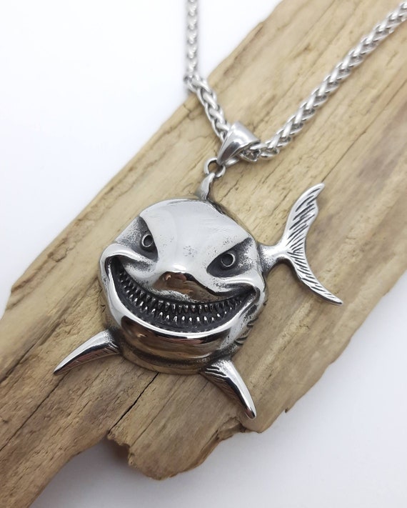 Shark pendant hotsell silver