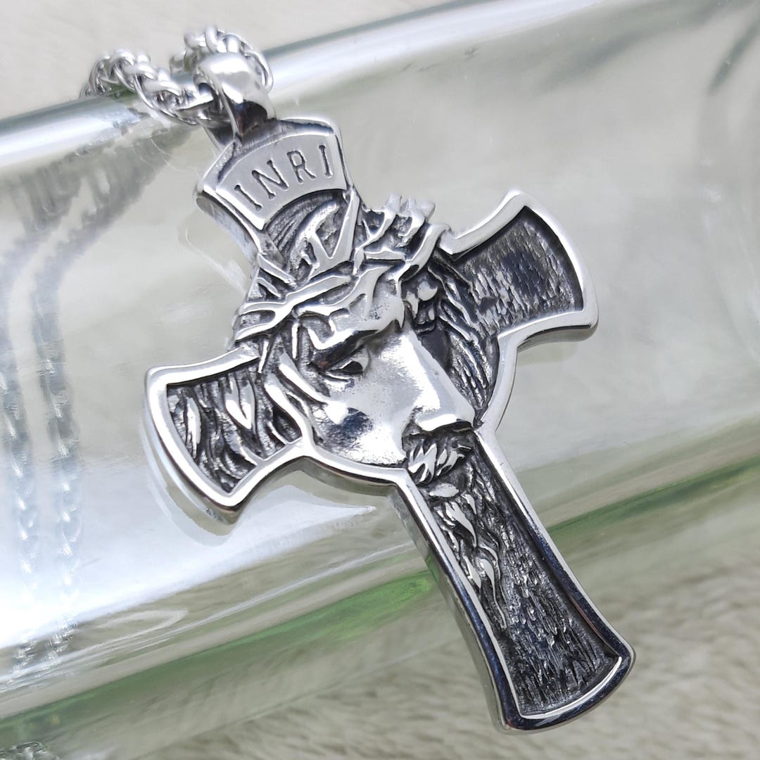 Collana A Croce In Argento Sterling 925 Con Ciondolo Crocifisso - Gioiello Religioso Per Uomo E Donna, Ipoallergenica, Regalo Di Pasqua