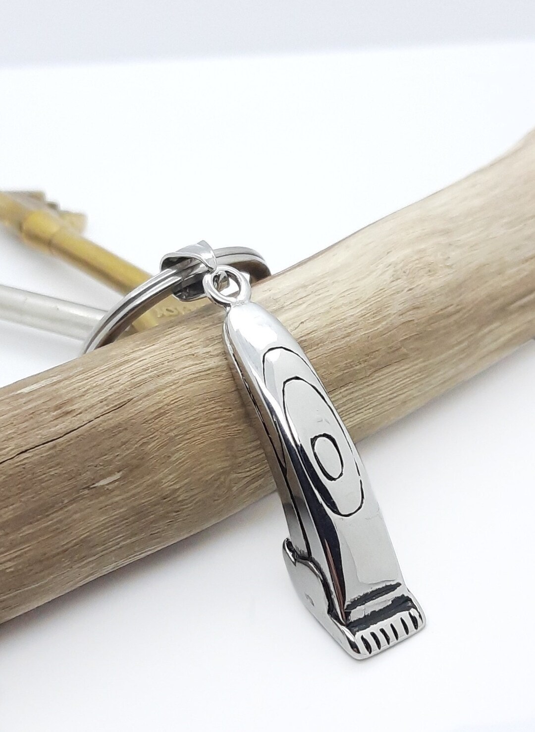 Hairdressers Clippers Keychain, Hairstylists Keyring or Bag Charm