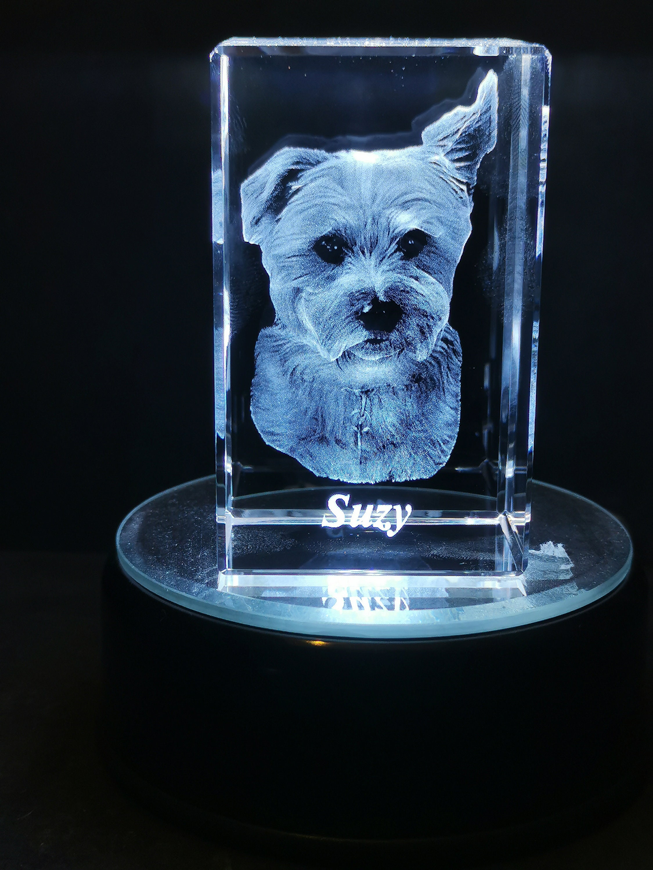 Personalised Laser Etched 3D Glass Crystals One subject Etsy