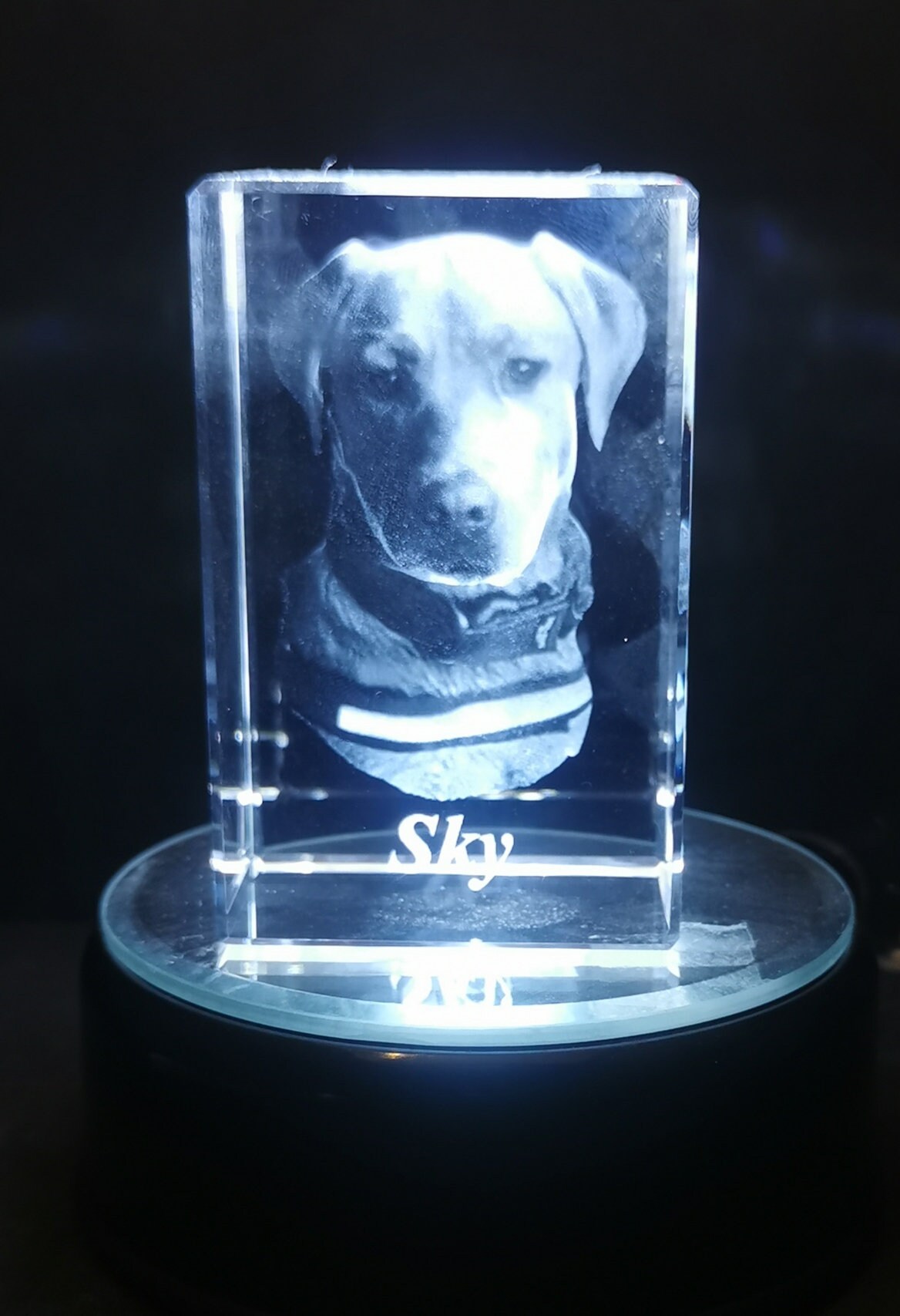 Personalised Laser Etched 3D Glass Crystals One subject Etsy