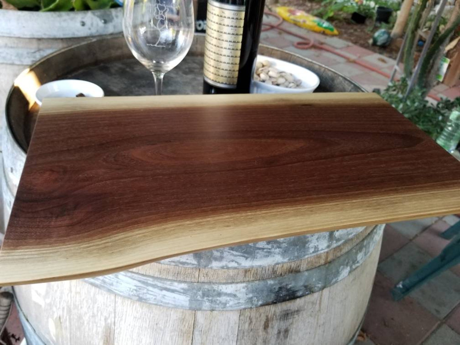 Live Edge Black Walnut Cutting Board or Charcuterie Board With | Etsy