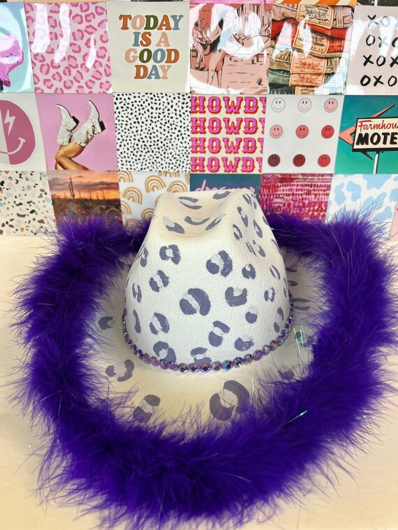 Custom Glitter Cowboy Hat - Etsy 