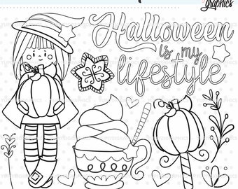 Halloween Stamps, Halloween Digital Stamps, Pumpkin Stamps, COMMERCIAL USE, Halloween Images, Halloween Party, Halloween Clipart, Halloween
