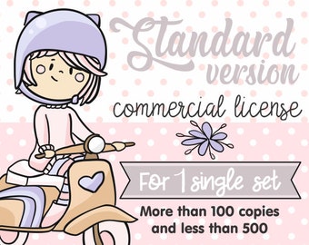 Commercial License, ONE Single Set Commercial License, Commercial License Clipart, Commercial Use, License, Clipart License, Paper License