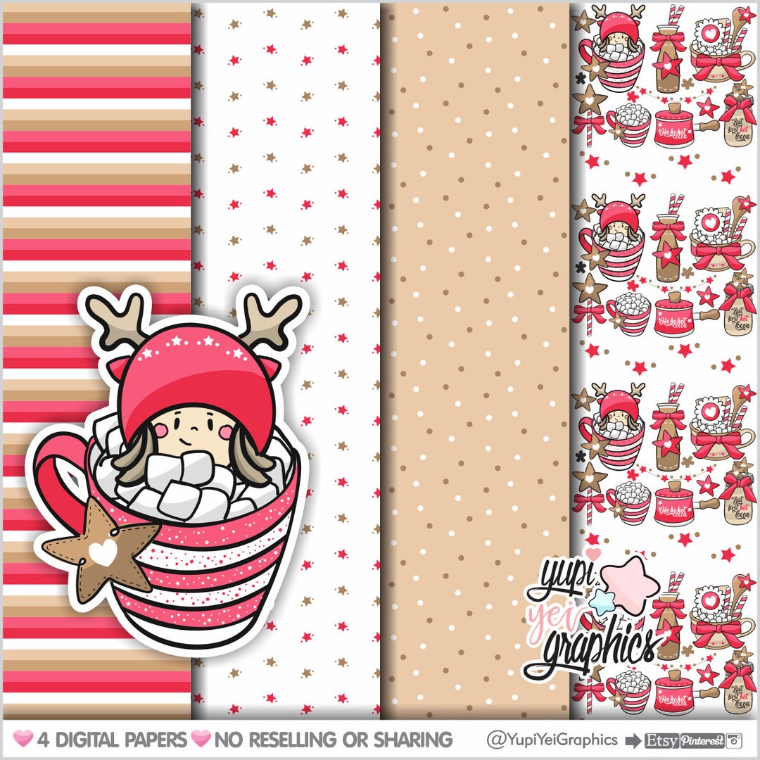 Christmas Digital Paper, Christmas Printable Paper, Christmas Christmas Decorative Paper