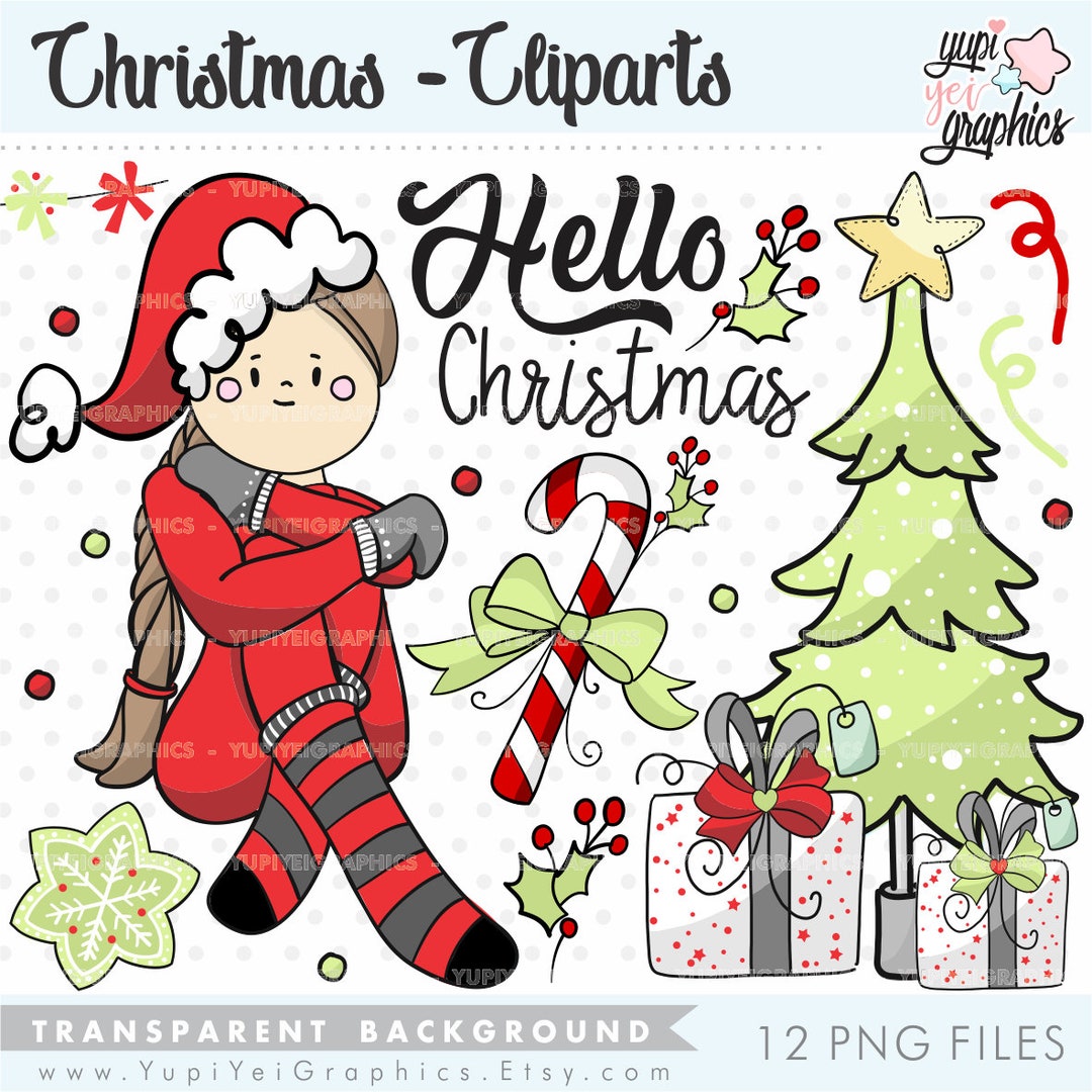 Christmas Clipart Christmas Graphics COMMERCIAL USE Etsy
