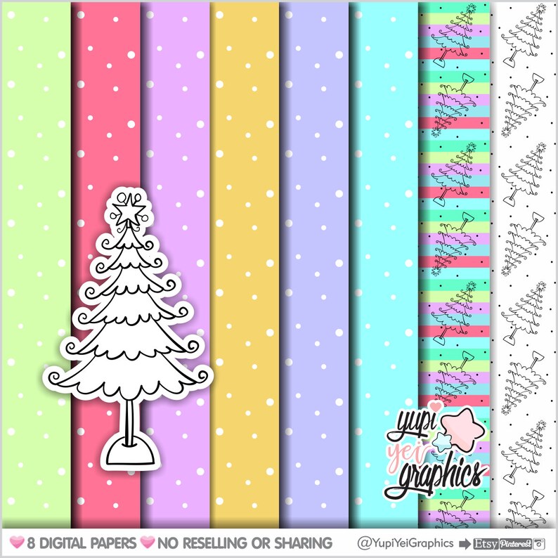Scrapbook Christmas Patterns COMMERCIAL USE Digital Scrapbook Paper Dots Digital Papers Christmas Digital Papers Christmas Background