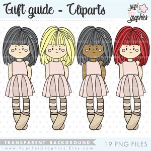 Girl Clipart, Girl Graphics, COMMERCIAL USE, Planner Girl Clipart ...