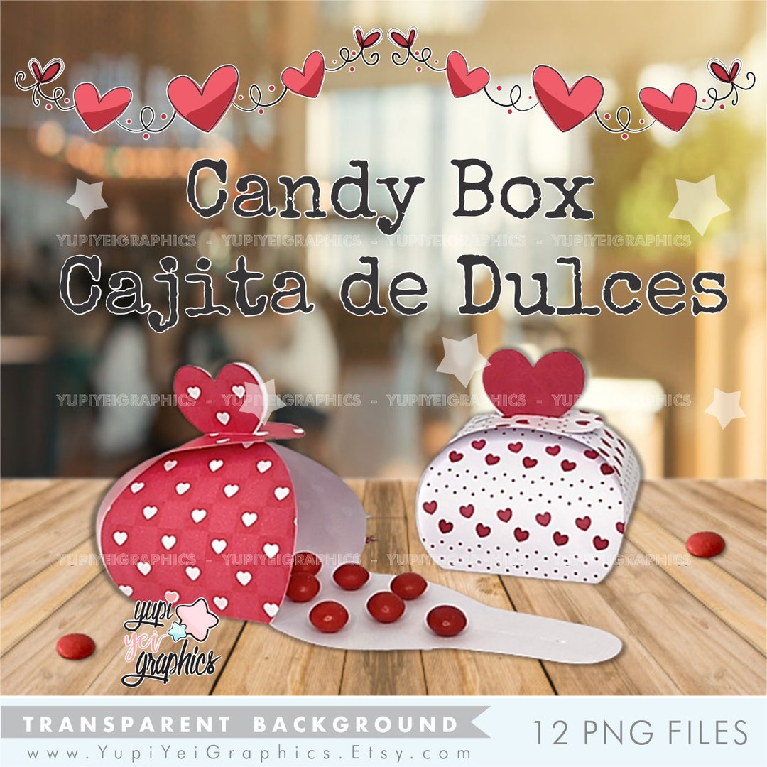 Candy Box Heart Box Heart PNG Printable Candy Box Party - Etsy