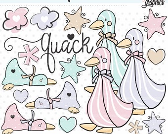 Duck Clipart, Duck Graphics, Ducky Clipart, COMMERCIAL USE, Animal Clipart, Duckie Clipart, Baby Shower, Baby Born, Nursery Clipart, Nursery