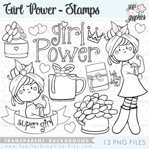Girl Power Stamps, Girl Stamps, COMMERCIAL USE, African American Stamps ...