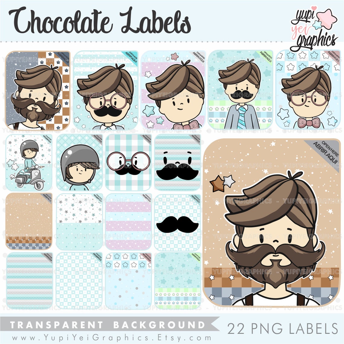 Chocolate Labels PNG Chocolate Labels Chocolate Treat - Etsy
