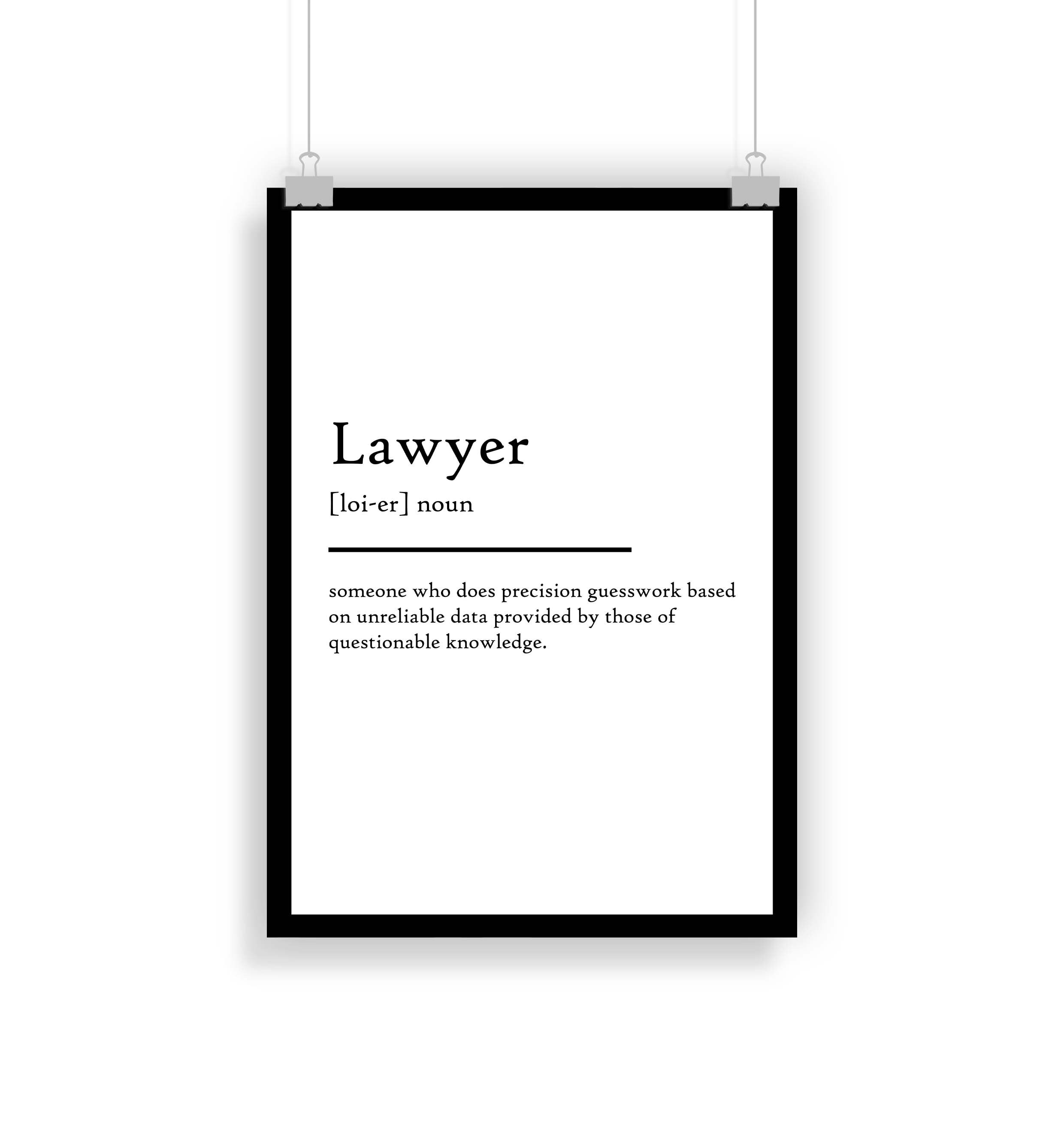 Lawyer Definition Print Lawyer Definition Poster Etsy UK