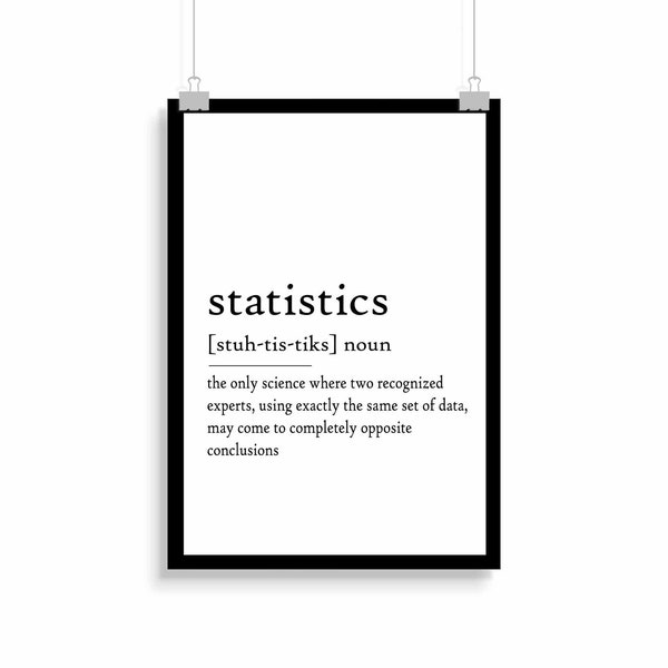 Statistics Poster - Etsy