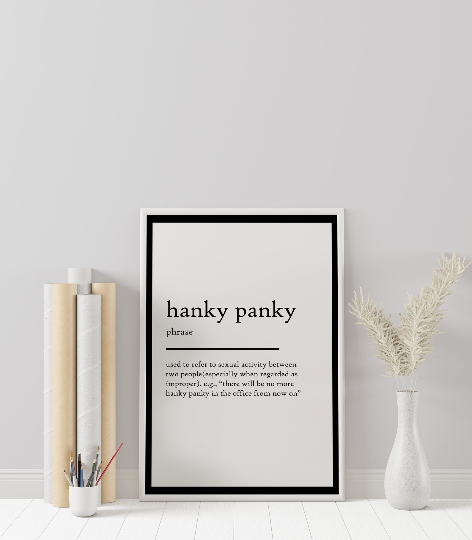 Hanky panky definition print hanky panky definition poster Etsy