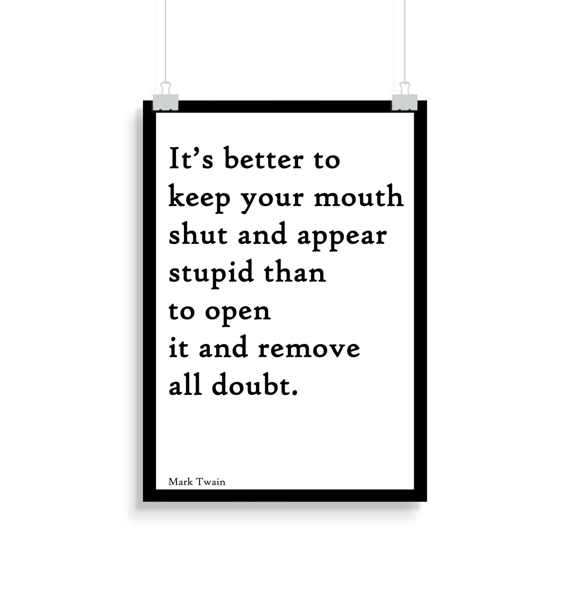 When to Keep Your Mouth Shut by Benjamin Kennet