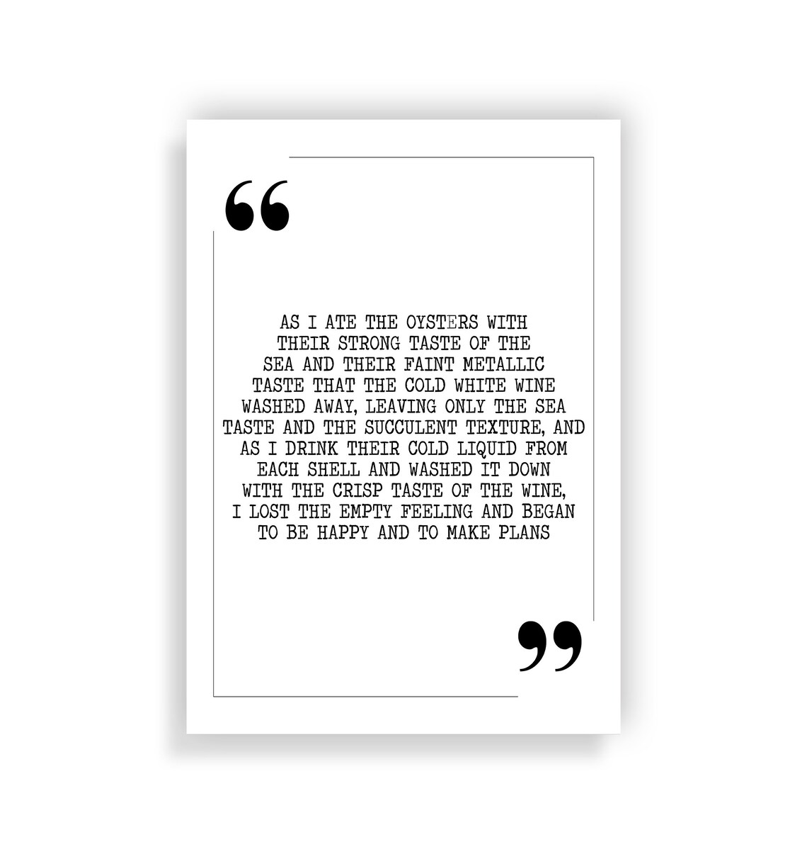 A Moveable Feast quote print poster movie | Etsy