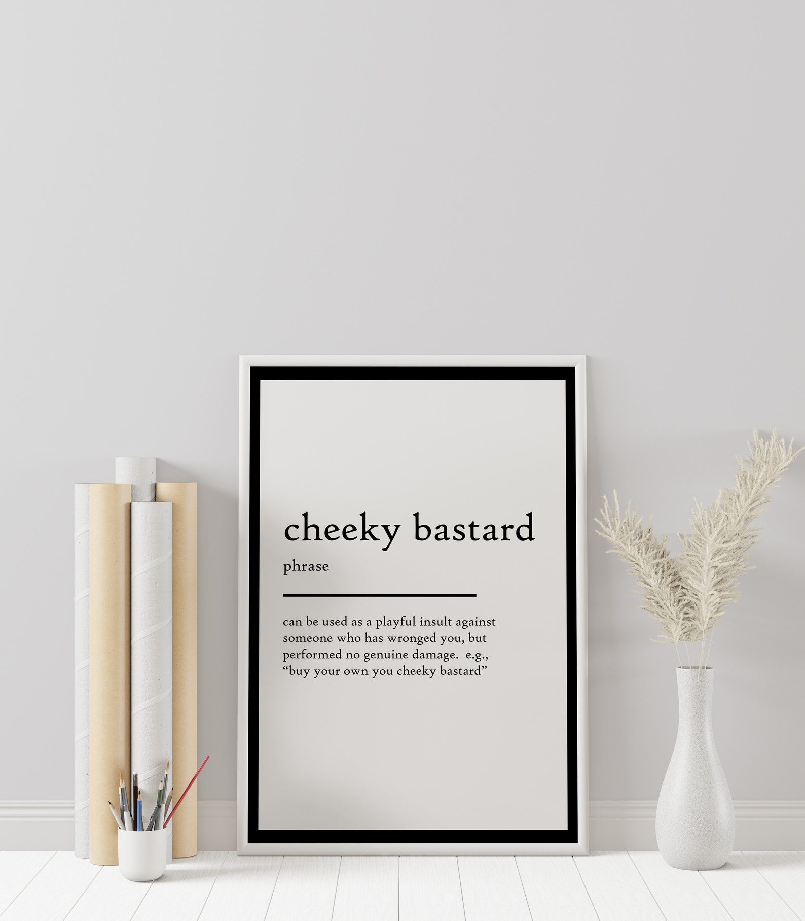 Cheeky bastard definition print cheeky bastard definition Etsy