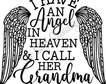 Download Grandma Heaven Svg Etsy