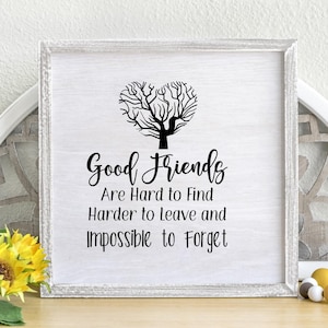Goede vrienden digitale kunst SVG DXF, Cricut silhouet cadeau-idee, beste vrienden, vriendschapsdecor