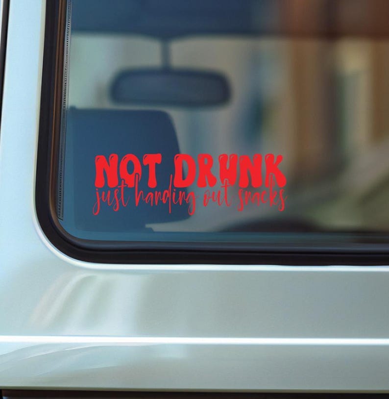 Funny Mom Vinyl Decal, Bumper Sticker, Rear Window Decal, Snacks Quote