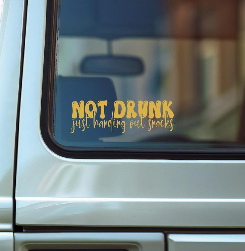 Funny Mom Vinyl Decal, Bumper Sticker, Rear Window Decal, Snacks Quote
