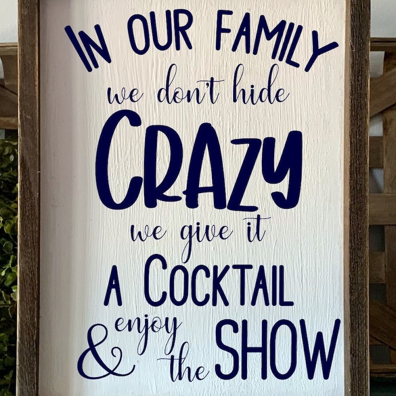 Family Crazy Sign - Etsy