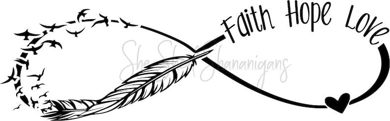 Infinity Symbol Faith Hope Love Svg - Etsy