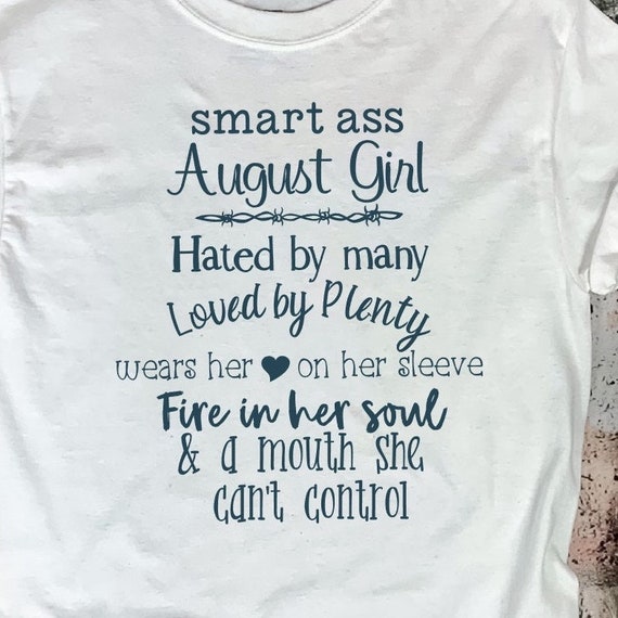 August birthday shirts clearance