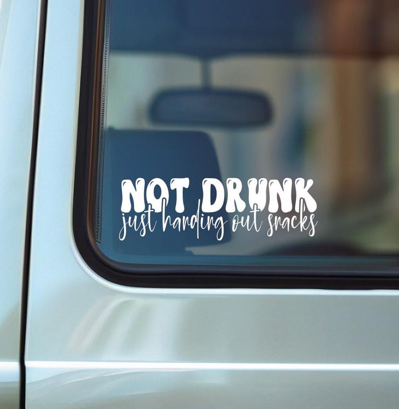 Funny Mom Vinyl Decal, Bumper Sticker, Rear Window Decal, Snacks Quote