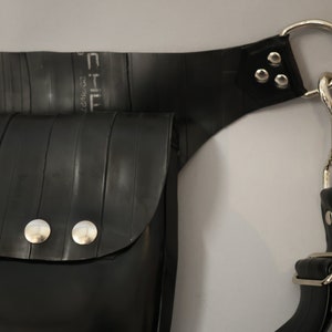 Latex hip bag, side bag, latex bike tube combination image 1